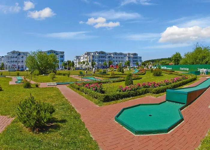 In A Lakeside Park In With A Balcony